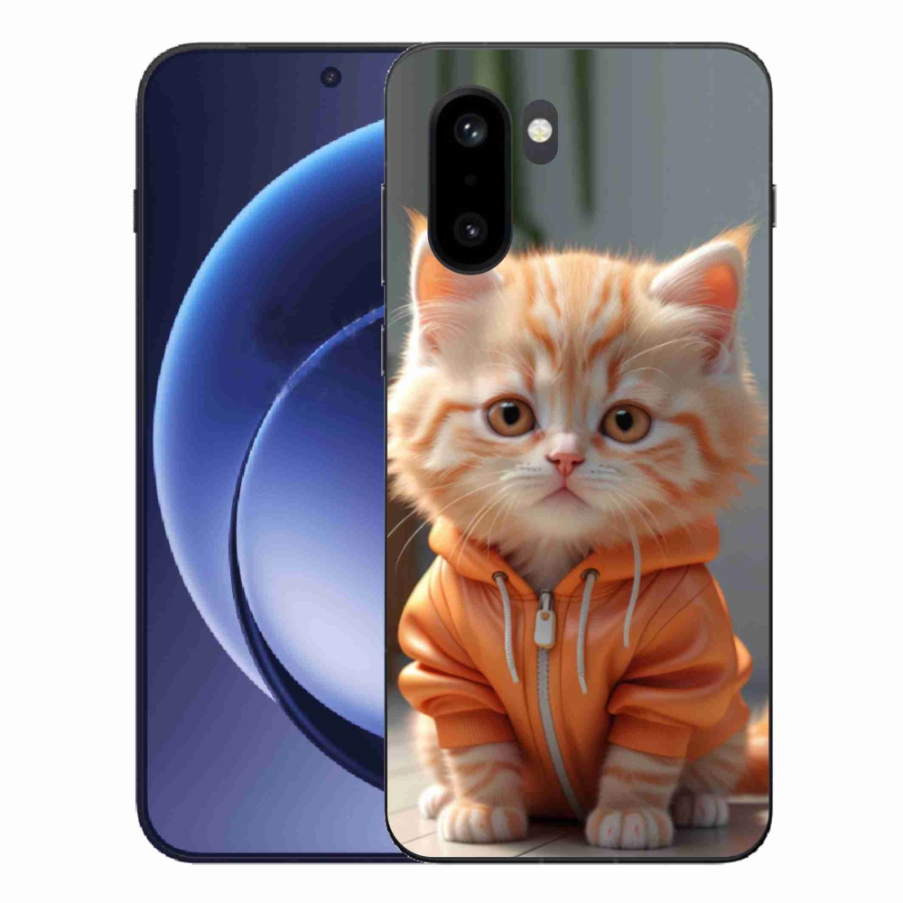 Gelový kryt mmCase na One Plus 15R - kotě v mikině