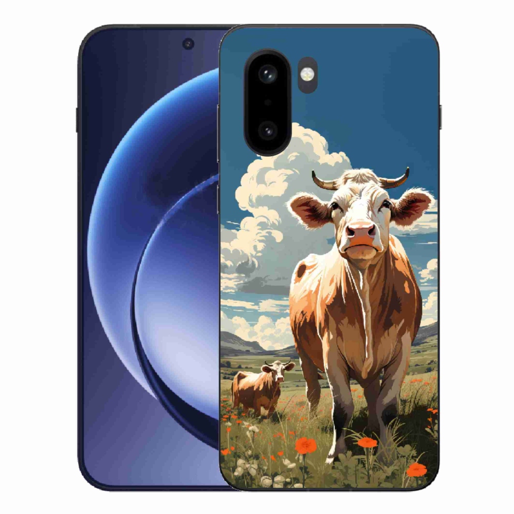 Gelový kryt mmCase na One Plus 15R - krávy na louce