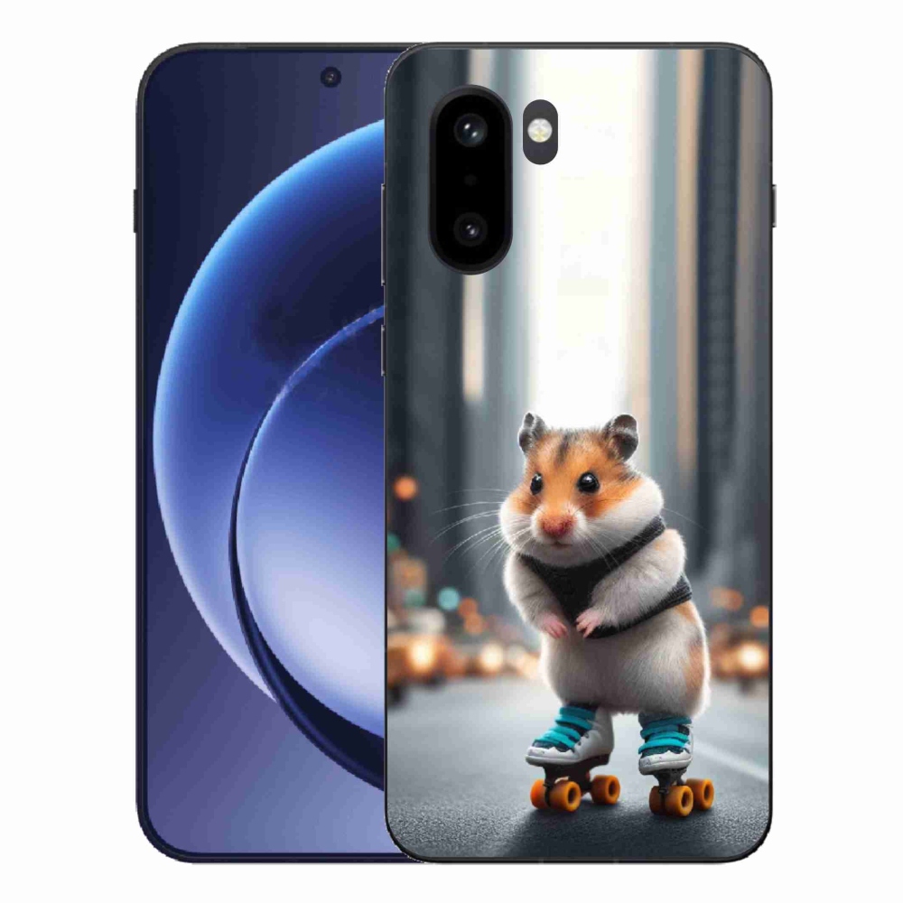 Gelový kryt mmCase na One Plus 15R - křeček na bruslích