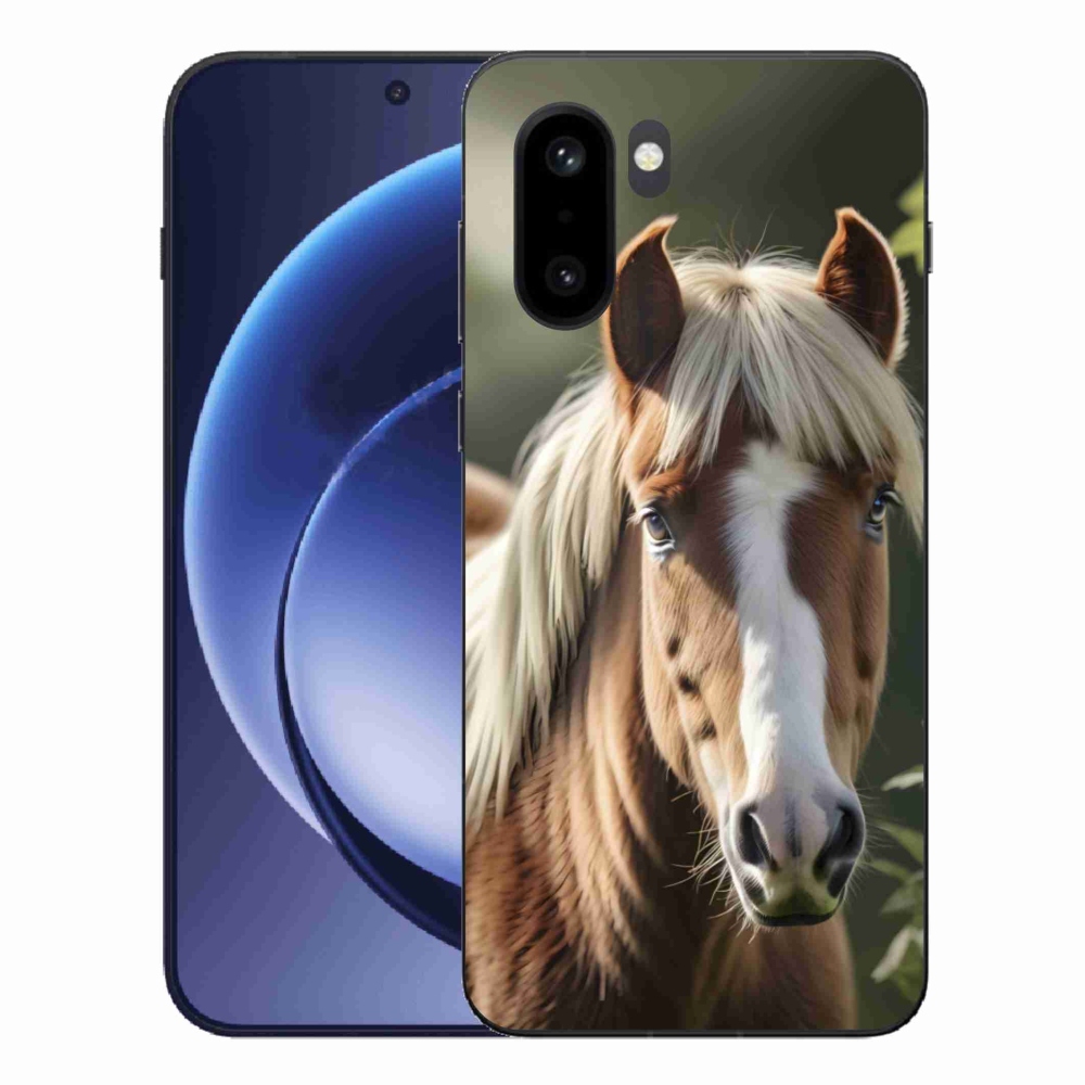 Gelový kryt mmCase na One Plus 15R - kůň se světlou hřívou