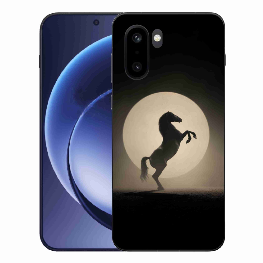 Gelový kryt mmCase na One Plus 15R - kůň v siluetě