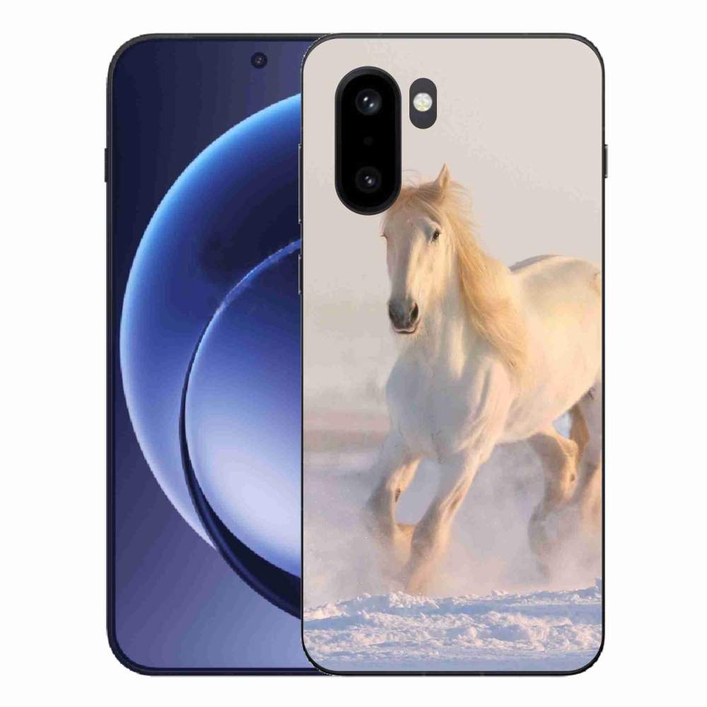 Gelový kryt mmCase na One Plus 15R - kůň ve sněhu