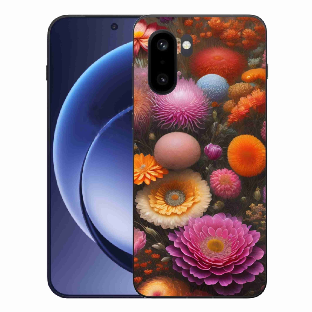 Gelový kryt mmCase na One Plus 15R - květinová kompozice
