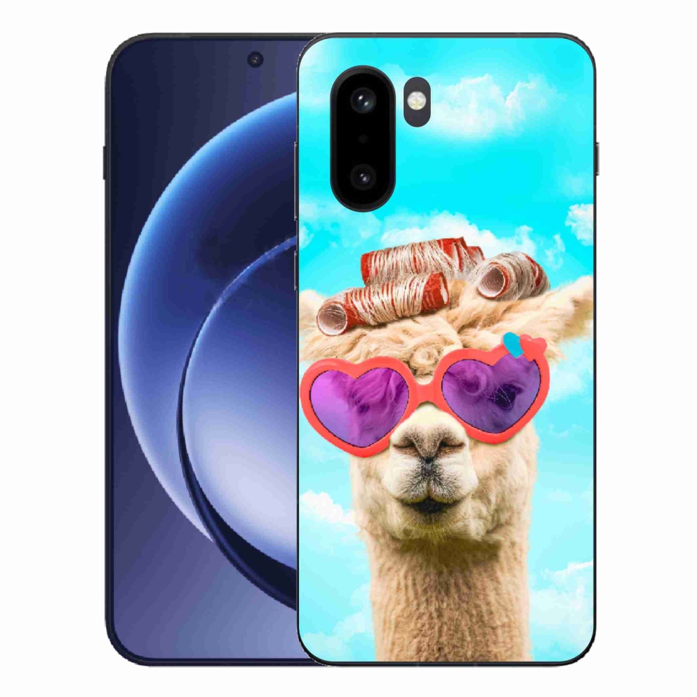Gelový kryt mmCase na One Plus 15R - lama s brýlemi