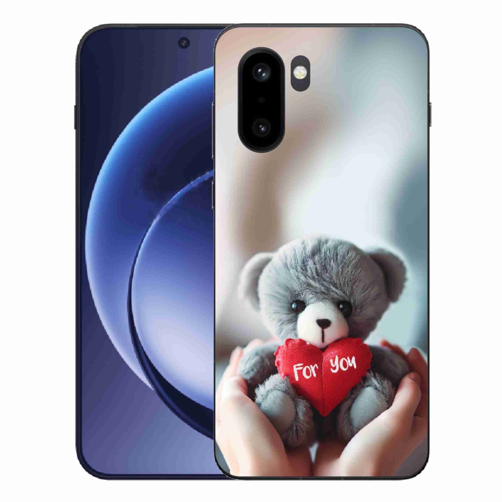 Gelový kryt mmCase na One Plus 15R - medvídek pro zamilované