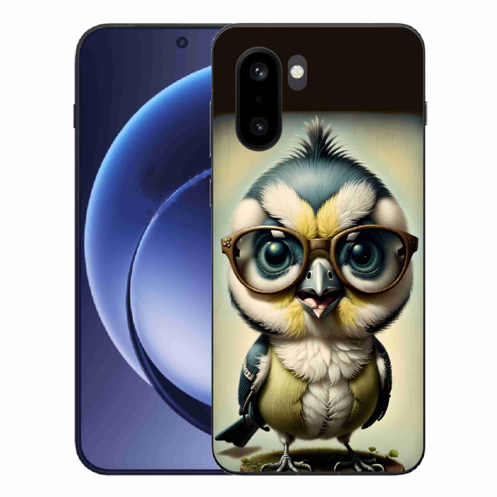 Gelový kryt mmCase na One Plus 15R - mládě s brýlemi