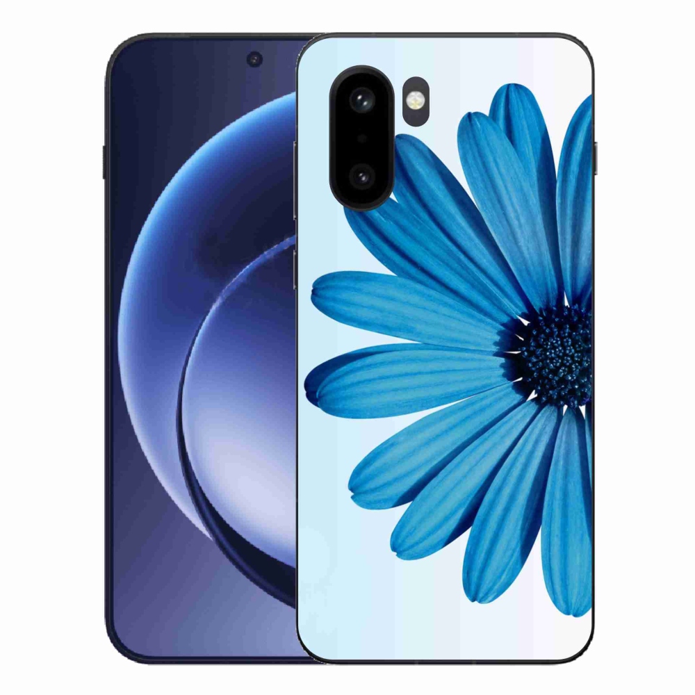 Gelový kryt mmCase na One Plus 15R - modrá kopretina