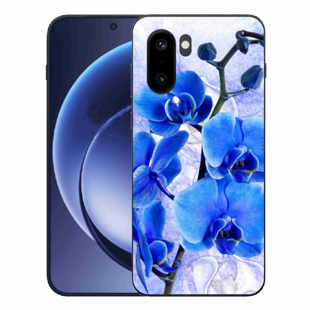 Gelový kryt mmCase na One Plus 15R - modré květy