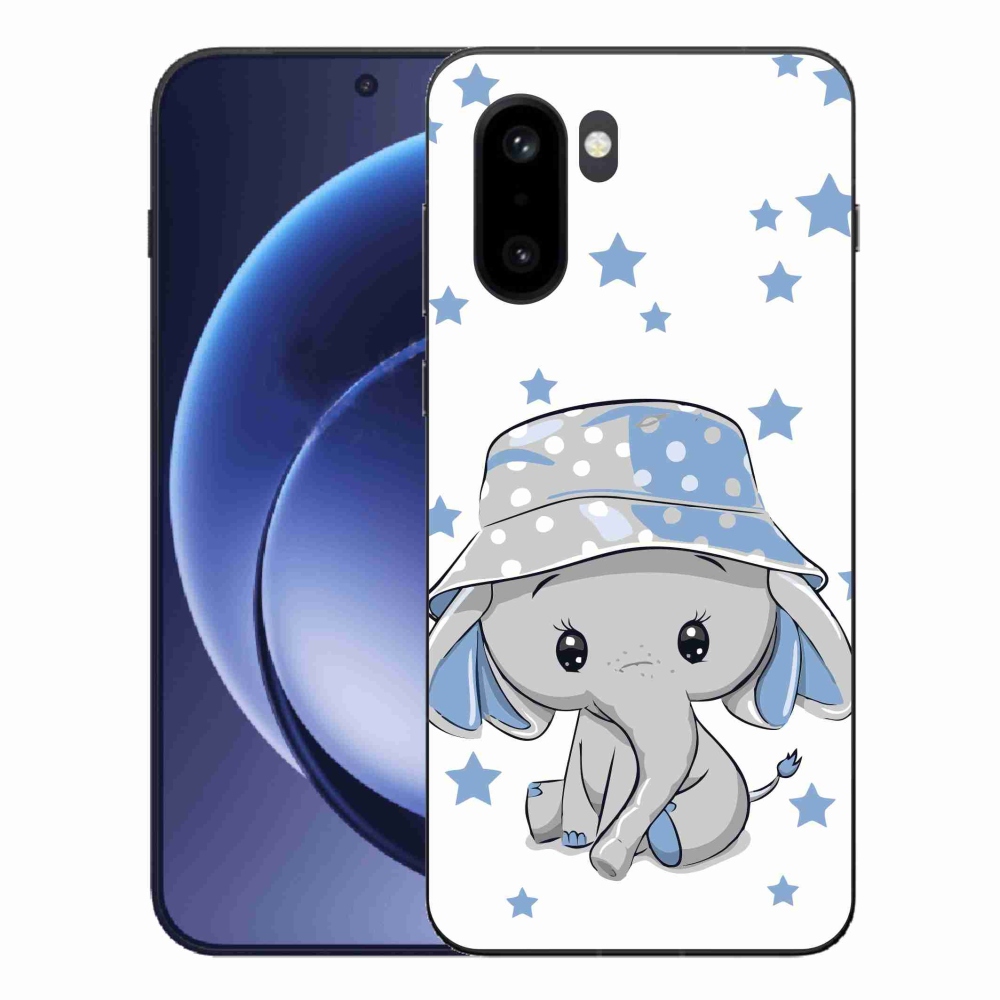 Gelový kryt mmCase na One Plus 15R - modrý slon