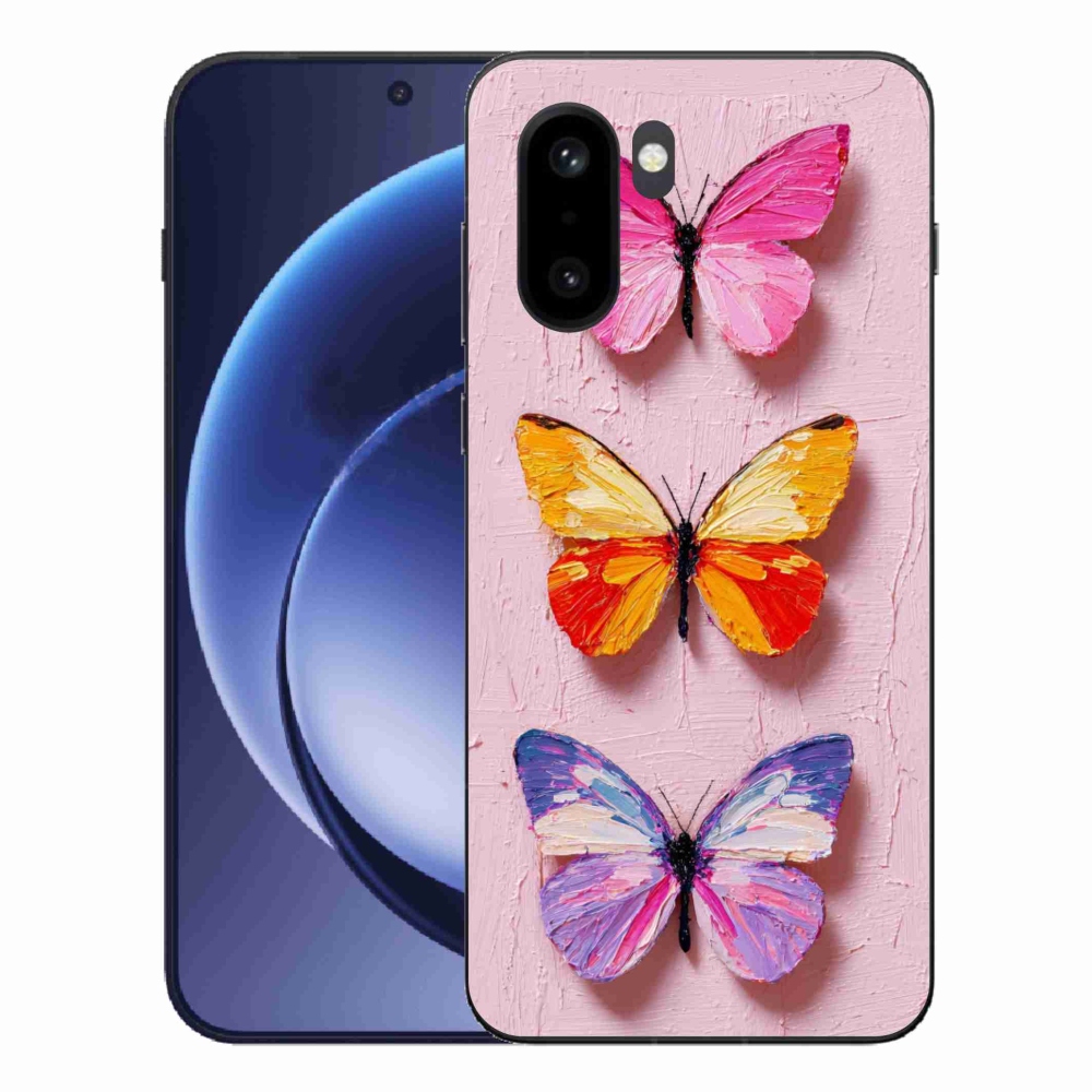 Gelový kryt mmCase na One Plus 15R - motýlí trojice