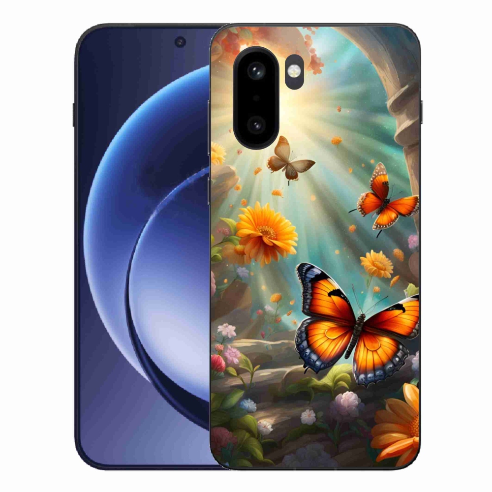 Gelový kryt mmCase na One Plus 15R - motýlí zahrada 2