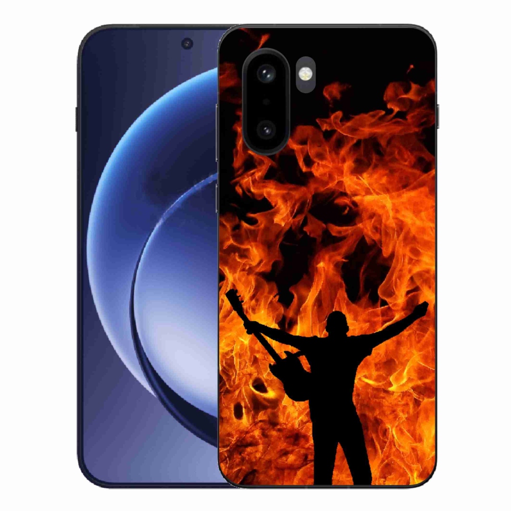 Gelový kryt mmCase na One Plus 15R - muzikant a oheň