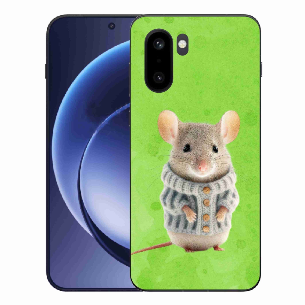 Gelový kryt mmCase na One Plus 15R - myška ve svetru