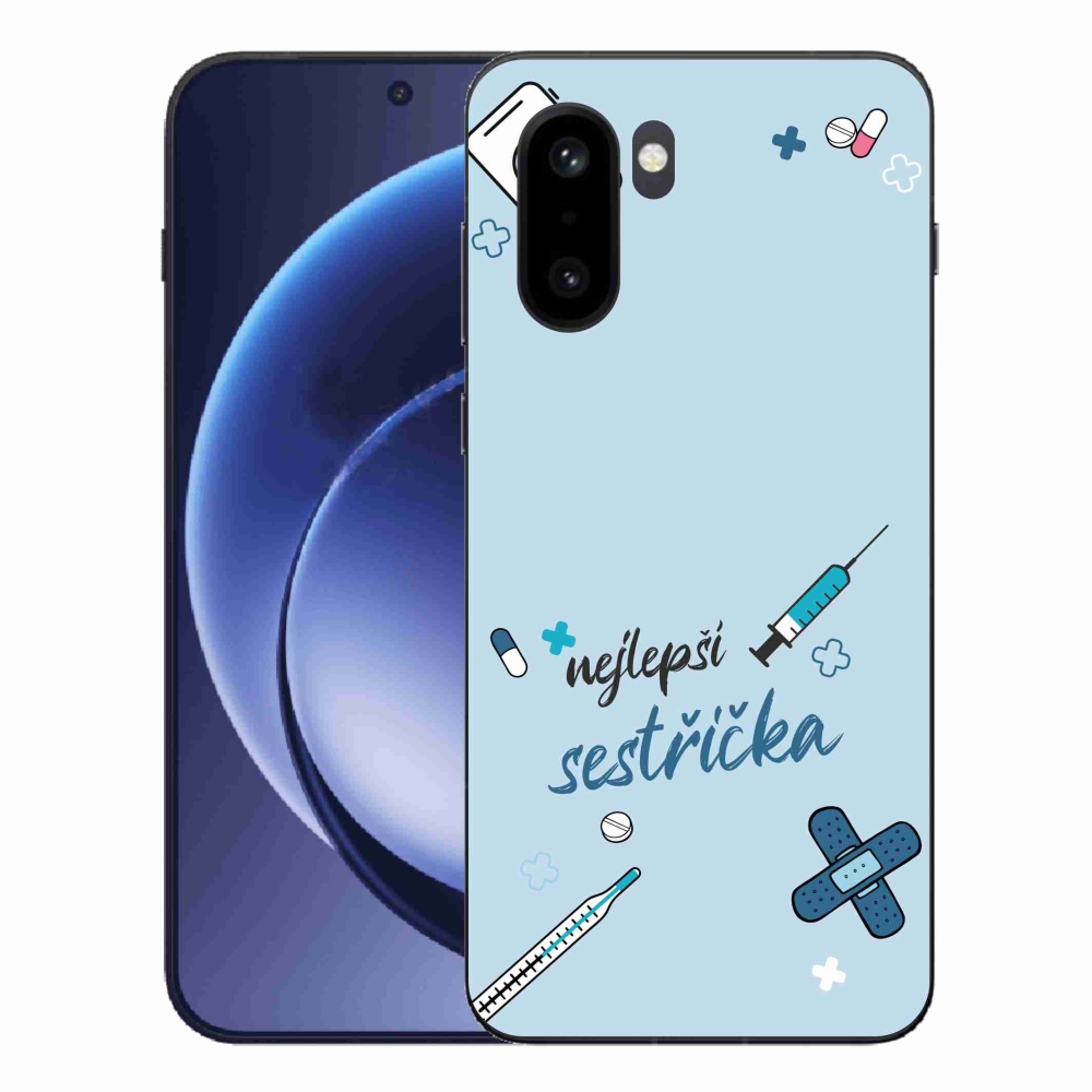Gelový kryt mmCase na One Plus 15R - nejlepší sestřička modré pozadí