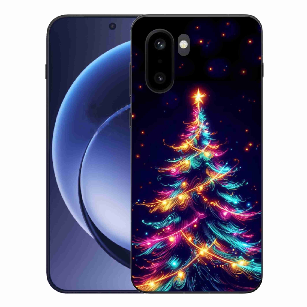 Gelový kryt mmCase na One Plus 15R - neonový vánoční stromek