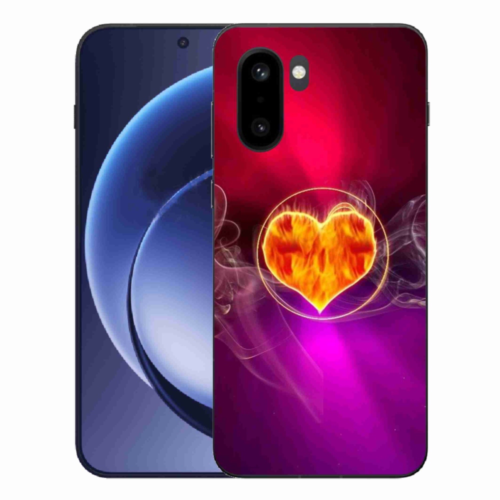 Gelový kryt mmCase na One Plus 15R - ohnivé srdce