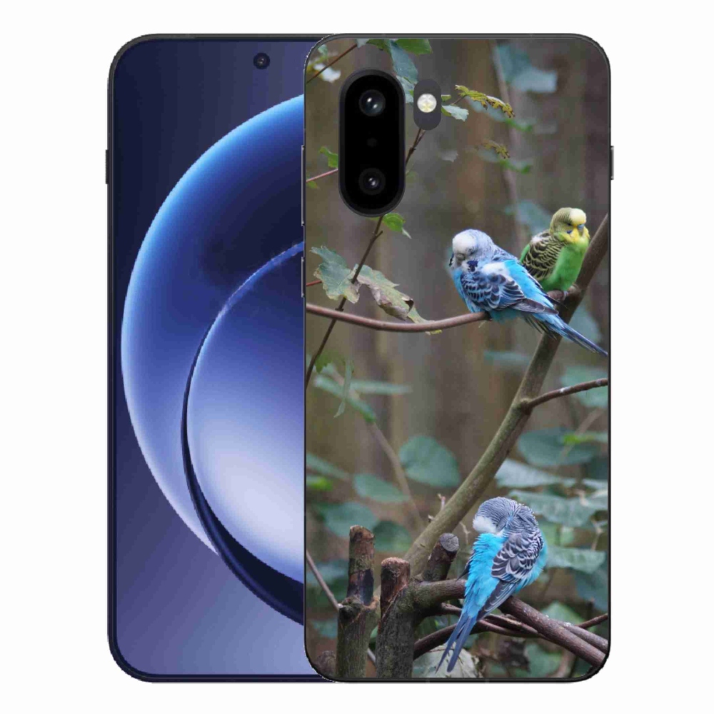 Gelový kryt mmCase na One Plus 15R - papoušci na větvi