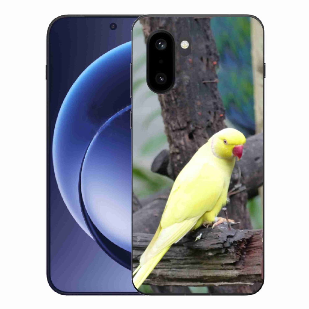 Gelový kryt mmCase na One Plus 15R - papoušek alexandr žlutý