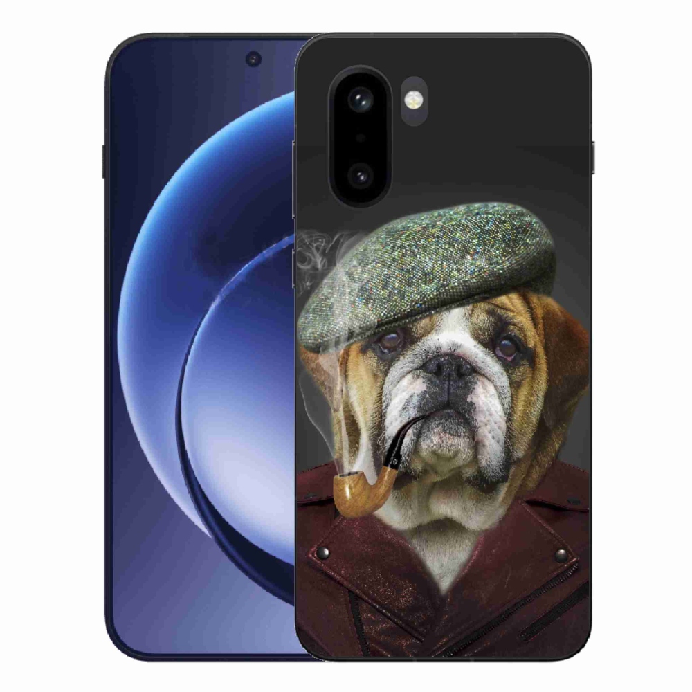 Gelový kryt mmCase na One Plus 15R - pes s fajfkou