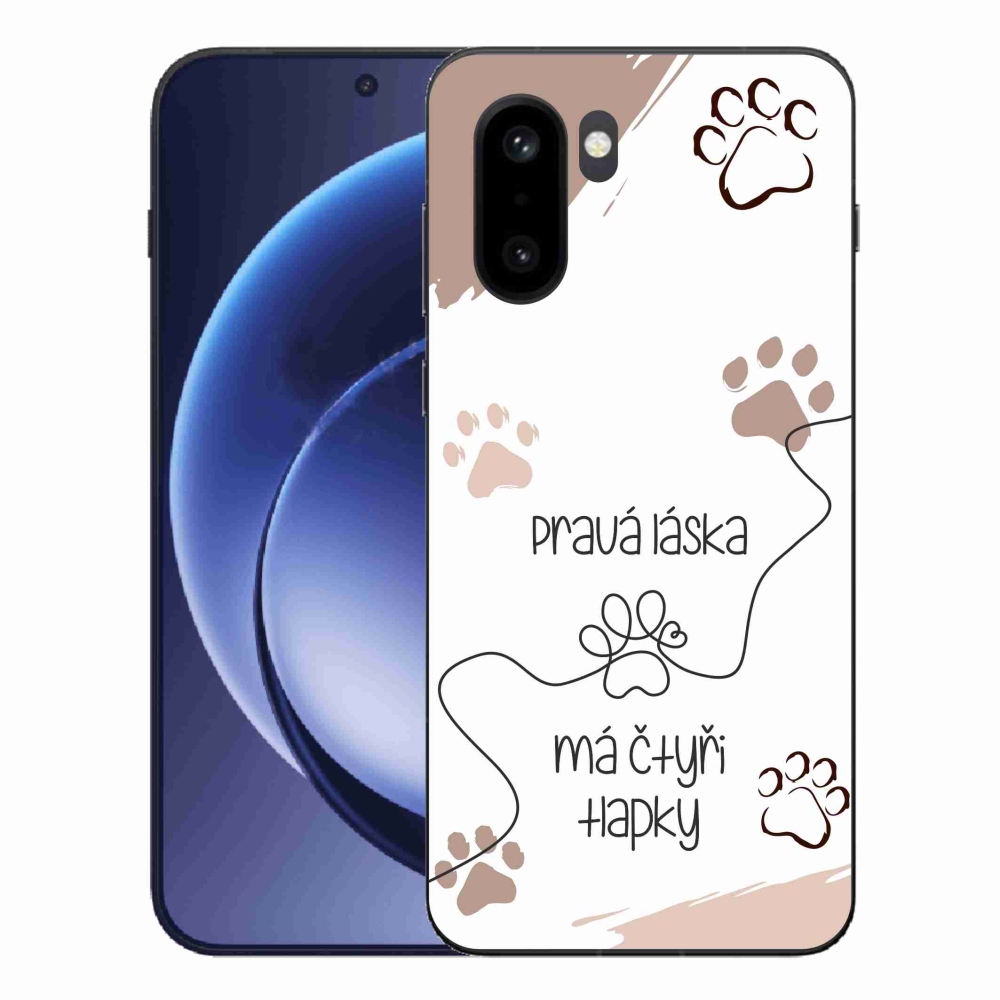 Gelový kryt mmCase na One Plus 15R - psí motiv 1 bílé pozadí