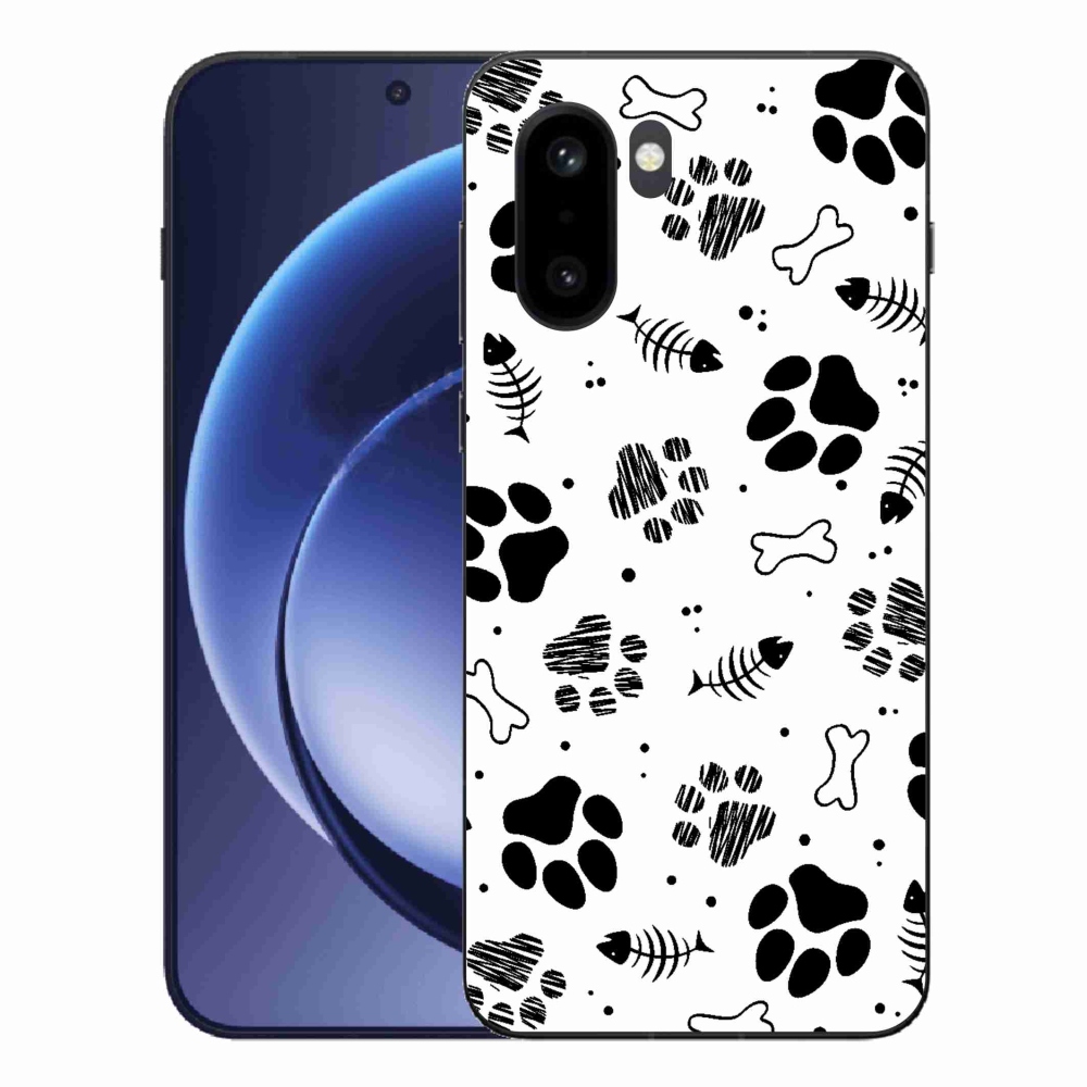 Gelový kryt mmCase na One Plus 15R - psí tlapky 1