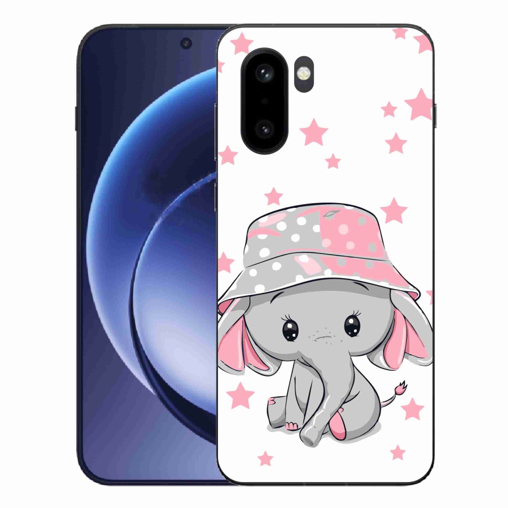 Gelový kryt mmCase na One Plus 15R - růžový slon