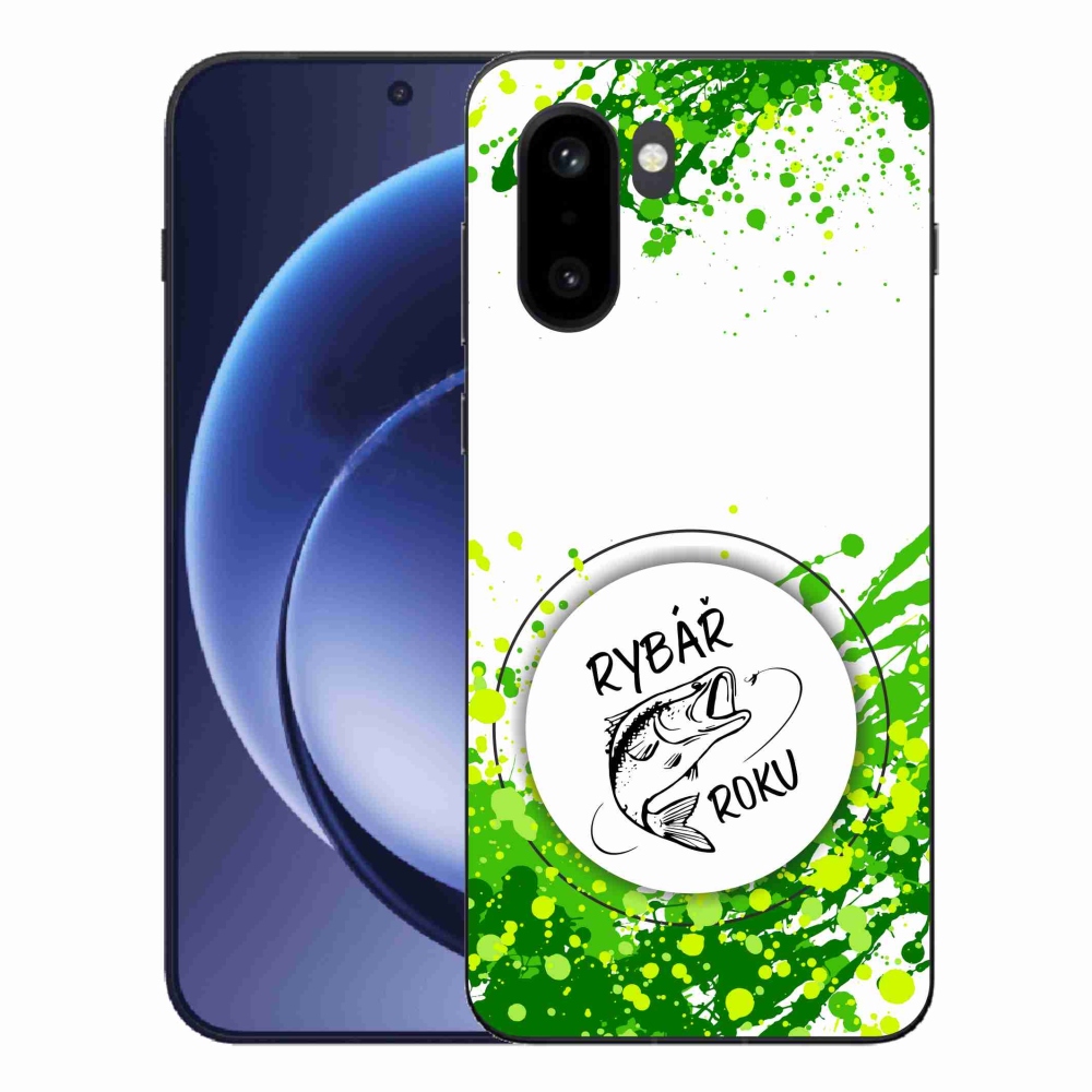 Gelový kryt mmCase na One Plus 15R - rybář roku bílé pozadí