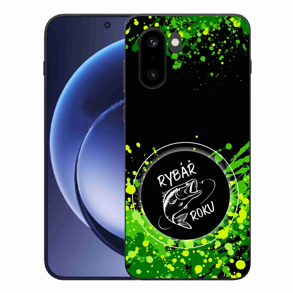 Gelový kryt mmCase na One Plus 15R - rybář roku černé pozadí