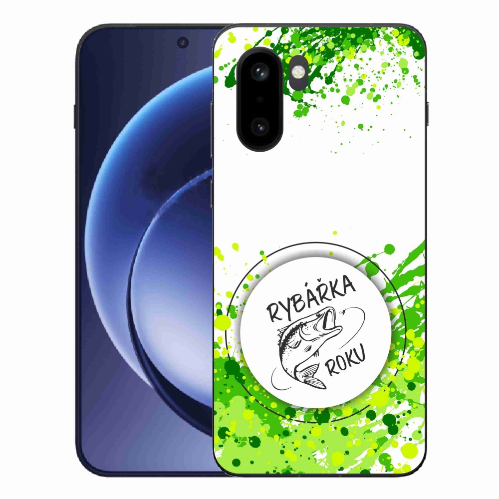 Gelový kryt mmCase na One Plus 15R - rybářka roku bílé pozadí