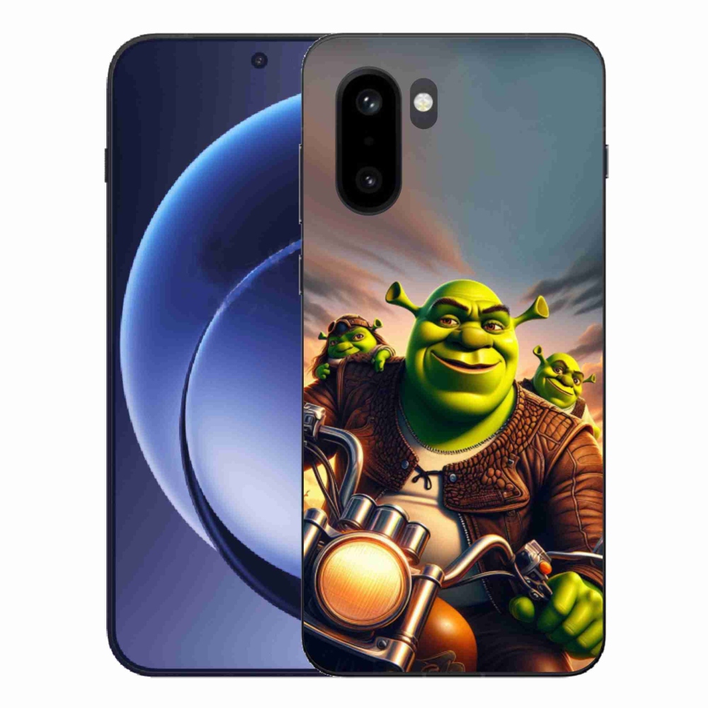 Gelový kryt mmCase na One Plus 15R - shrek na motorce