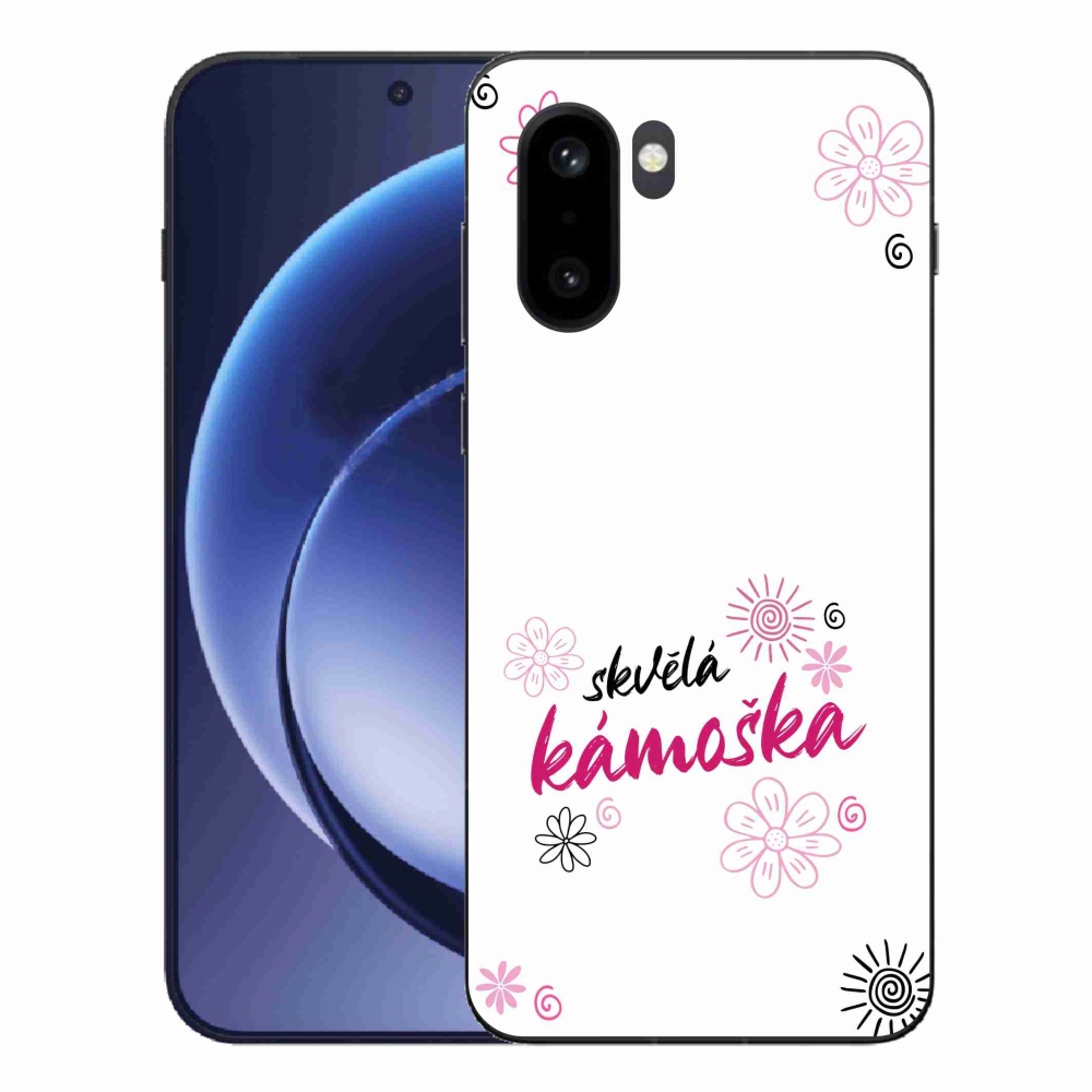 Gelový kryt mmCase na One Plus 15R - skvělá kámoška bílé pozadí