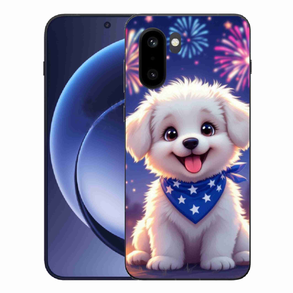 Gelový kryt mmCase na One Plus 15R - slavnostní štěně