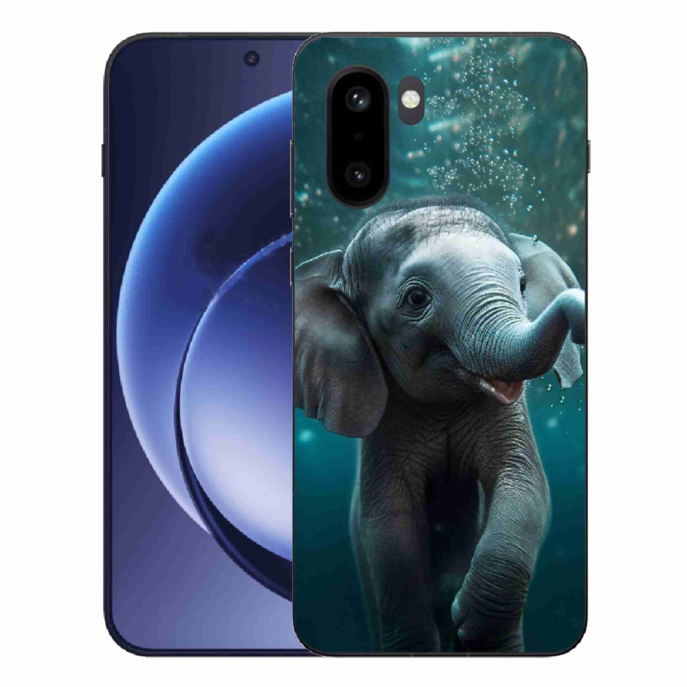 Gelový kryt mmCase na One Plus 15R - slůně pod vodou
