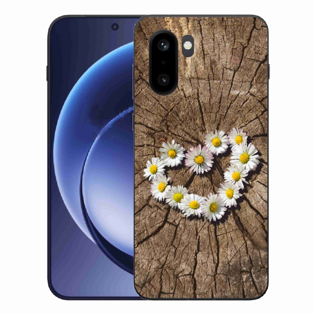 Gelový kryt mmCase na One Plus 15R - srdce z kopretin