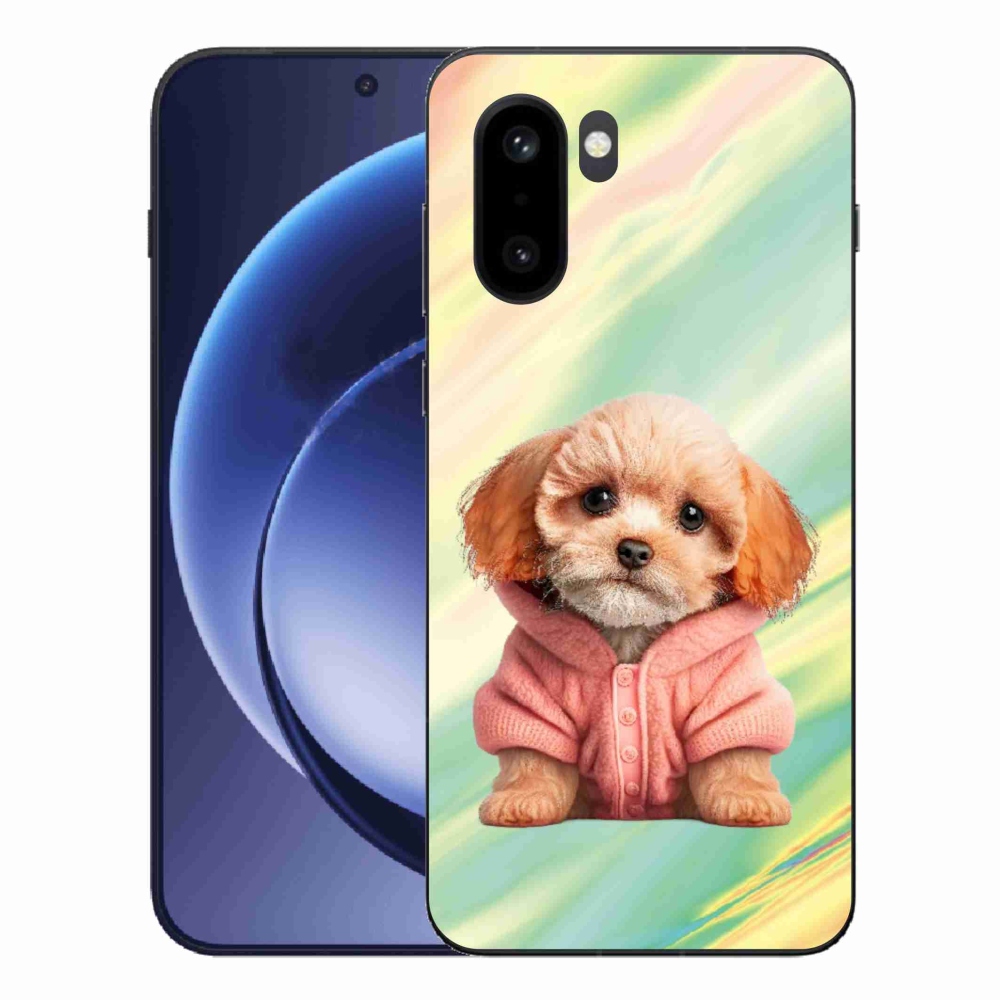 Gelový kryt mmCase na One Plus 15R - štěně ve svetru
