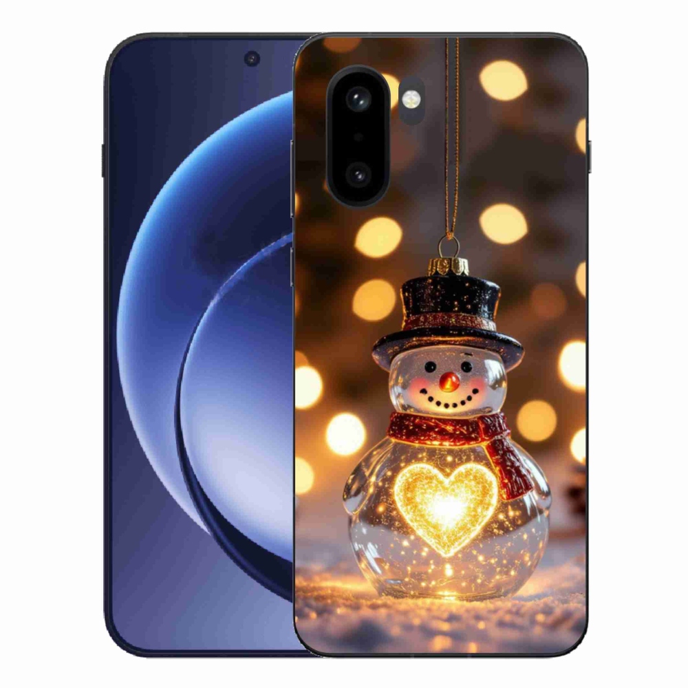Gelový kryt mmCase na One Plus 15R - svítící vánoční sněhulák