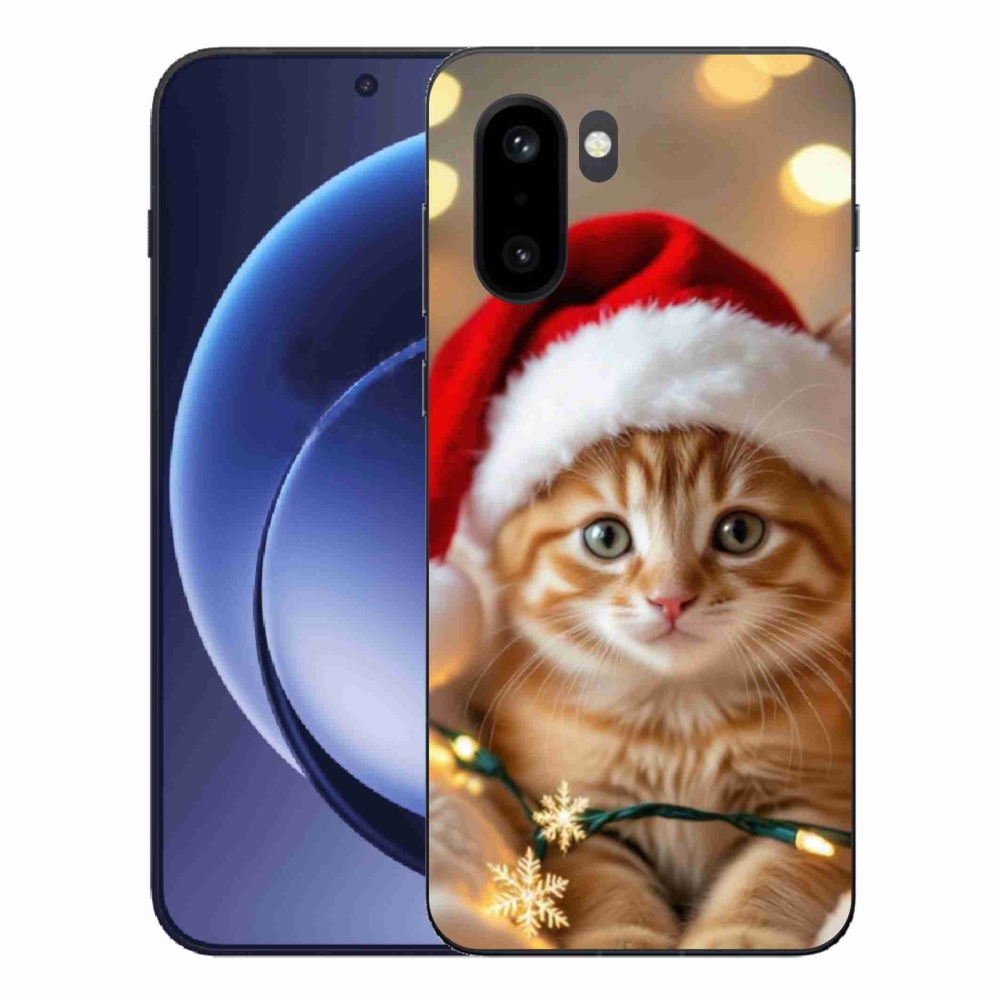Gelový kryt mmCase na One Plus 15R - vánoční kotě