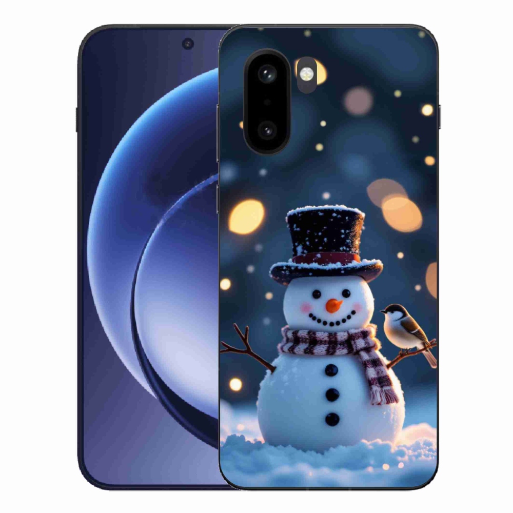 Gelový kryt mmCase na One Plus 15R - vánoční sněhulák