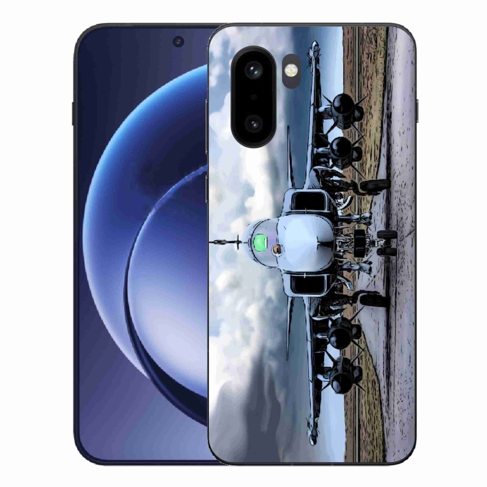 Gelový kryt mmCase na One Plus 15R - vojenské letadlo