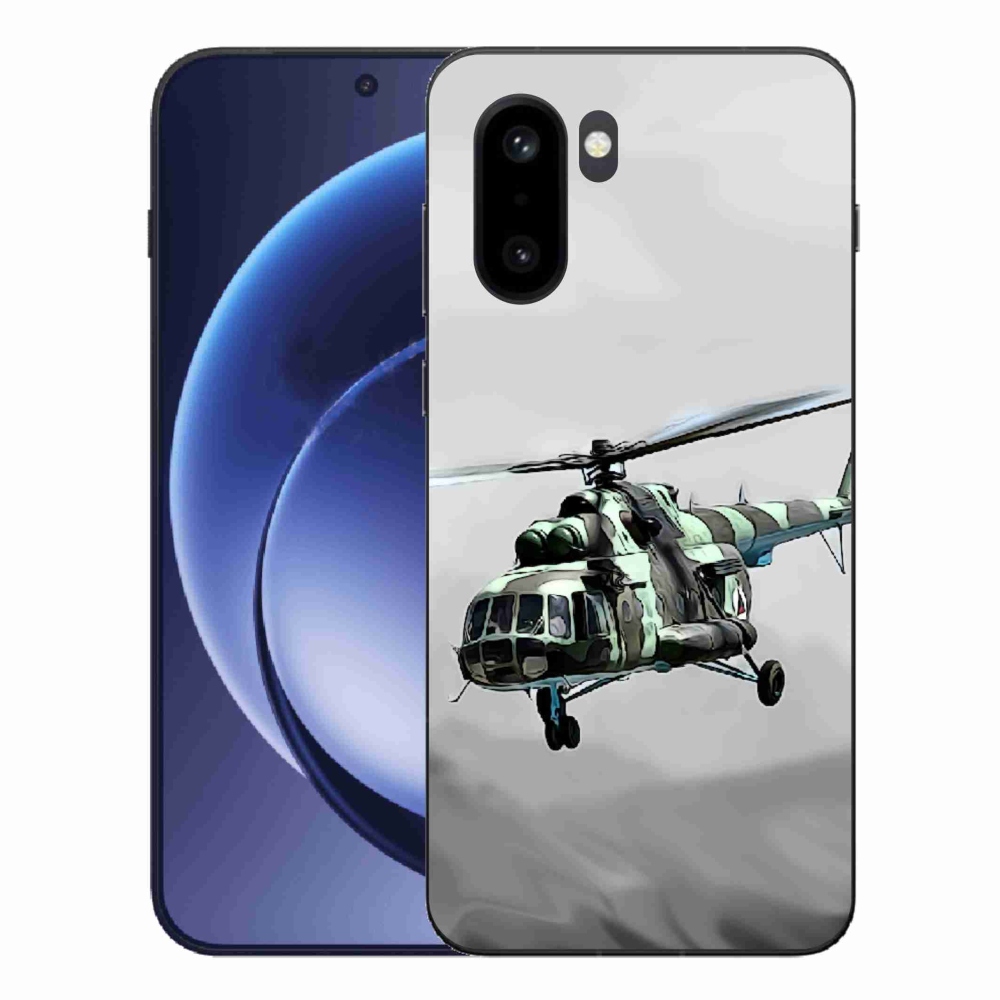 Gelový kryt mmCase na One Plus 15R - vojenský vrtulník