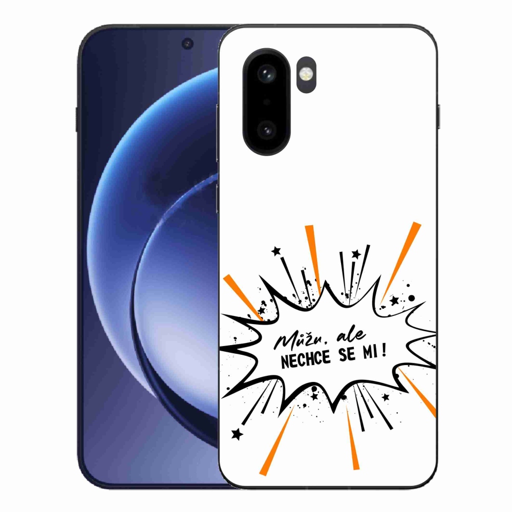 Gelový kryt mmCase na One Plus 15R - vtipný text 11 bílé pozadí