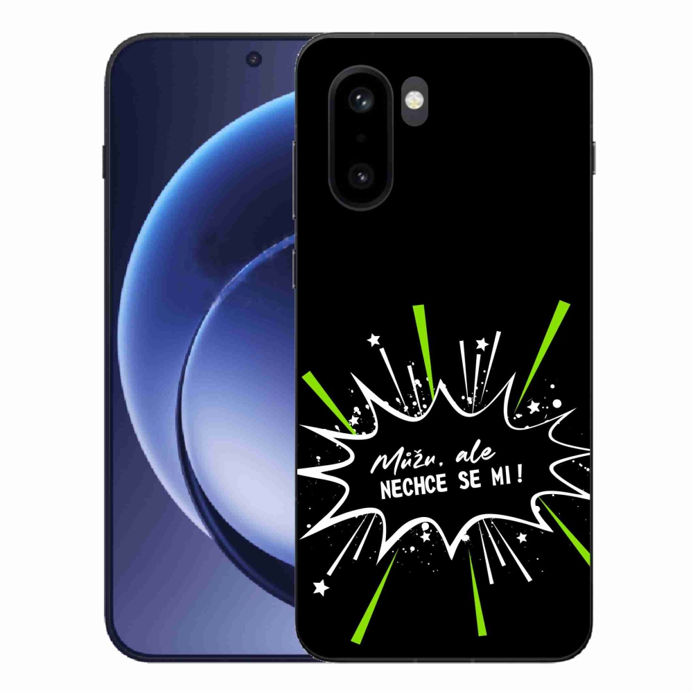 Gelový kryt mmCase na One Plus 15R - vtipný text 11 černé pozadí