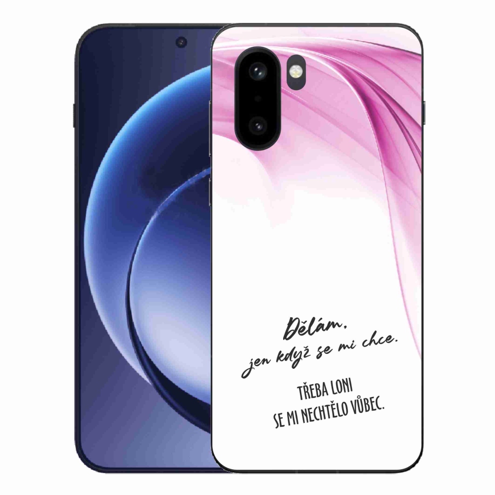 Gelový kryt mmCase na One Plus 15R - vtipný text 12 bílé pozadí