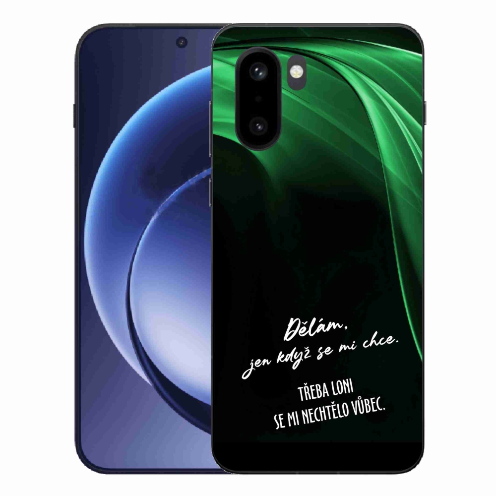 Gelový kryt mmCase na One Plus 15R - vtipný text 12 černé pozadí