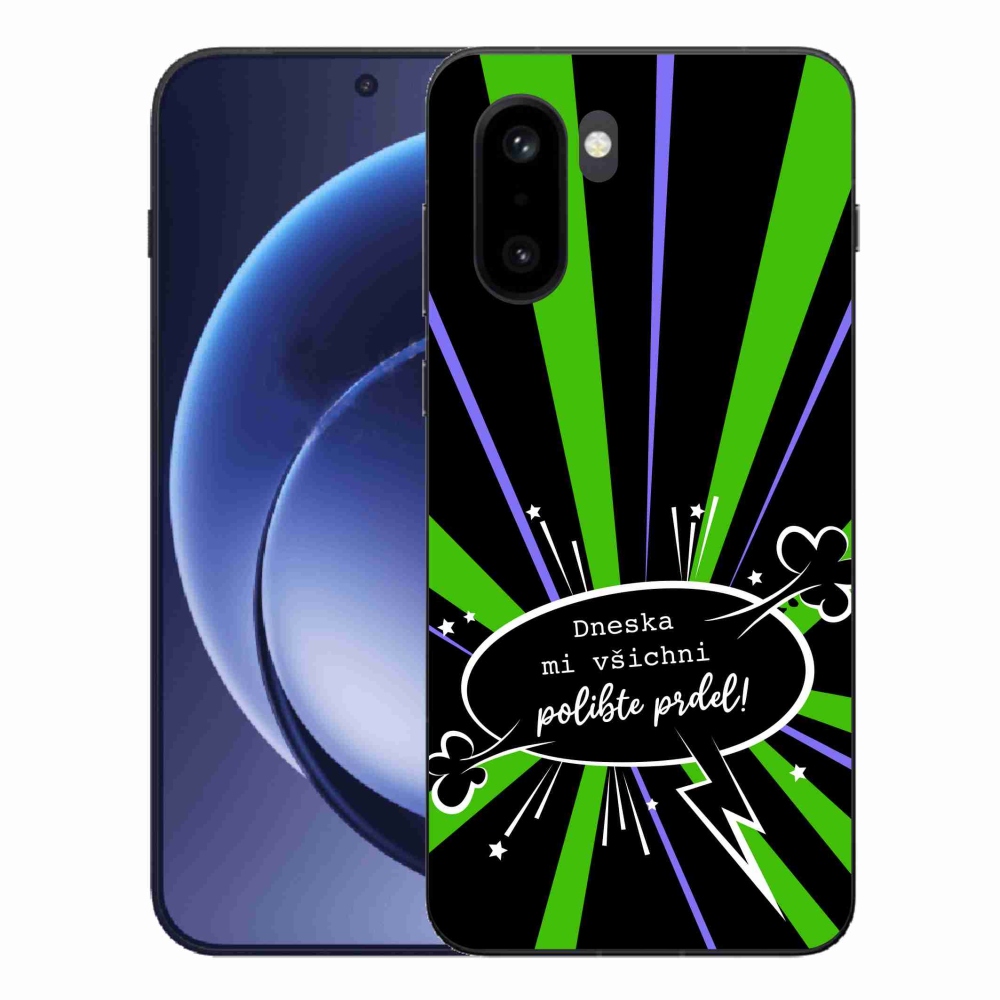 Gelový kryt mmCase na One Plus 15R - vtipný text 15 černé pozadí