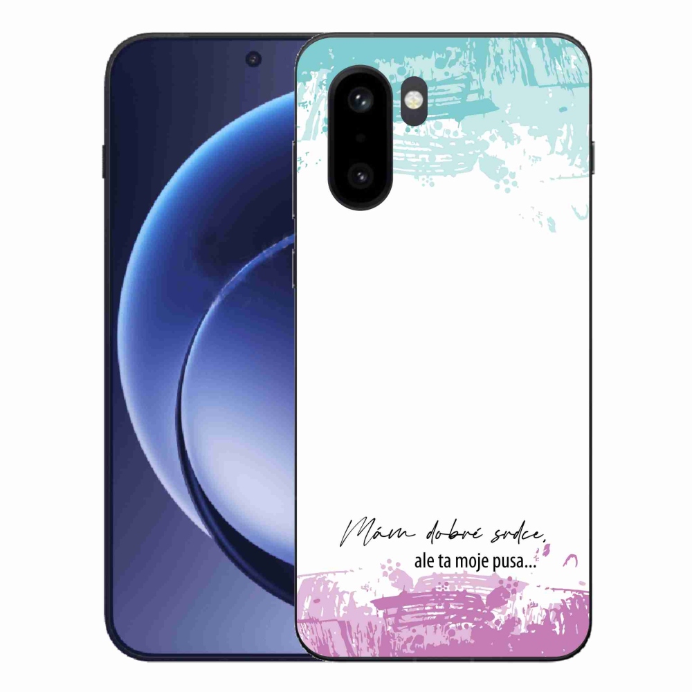 Gelový kryt mmCase na One Plus 15R - vtipný text 3 bílé pozadí