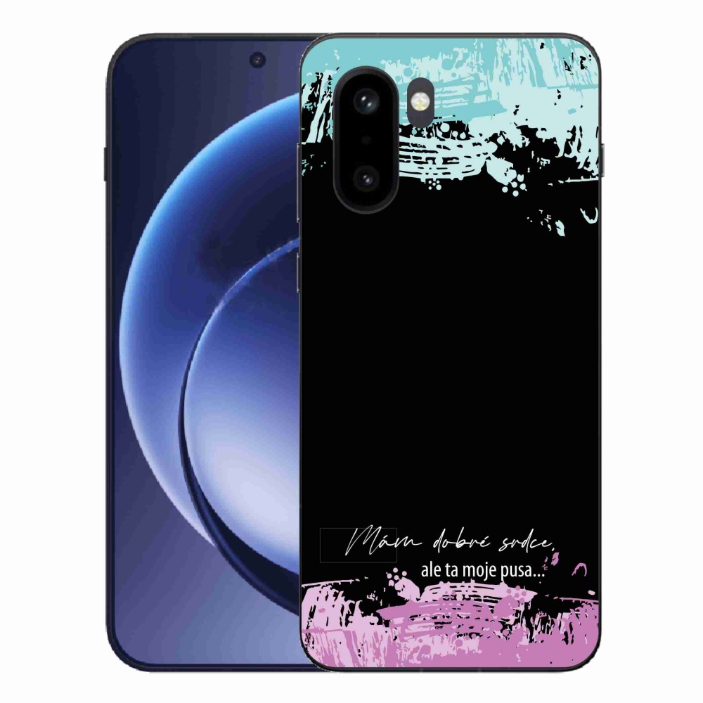 Gelový kryt mmCase na One Plus 15R - vtipný text 3 černé pozadí