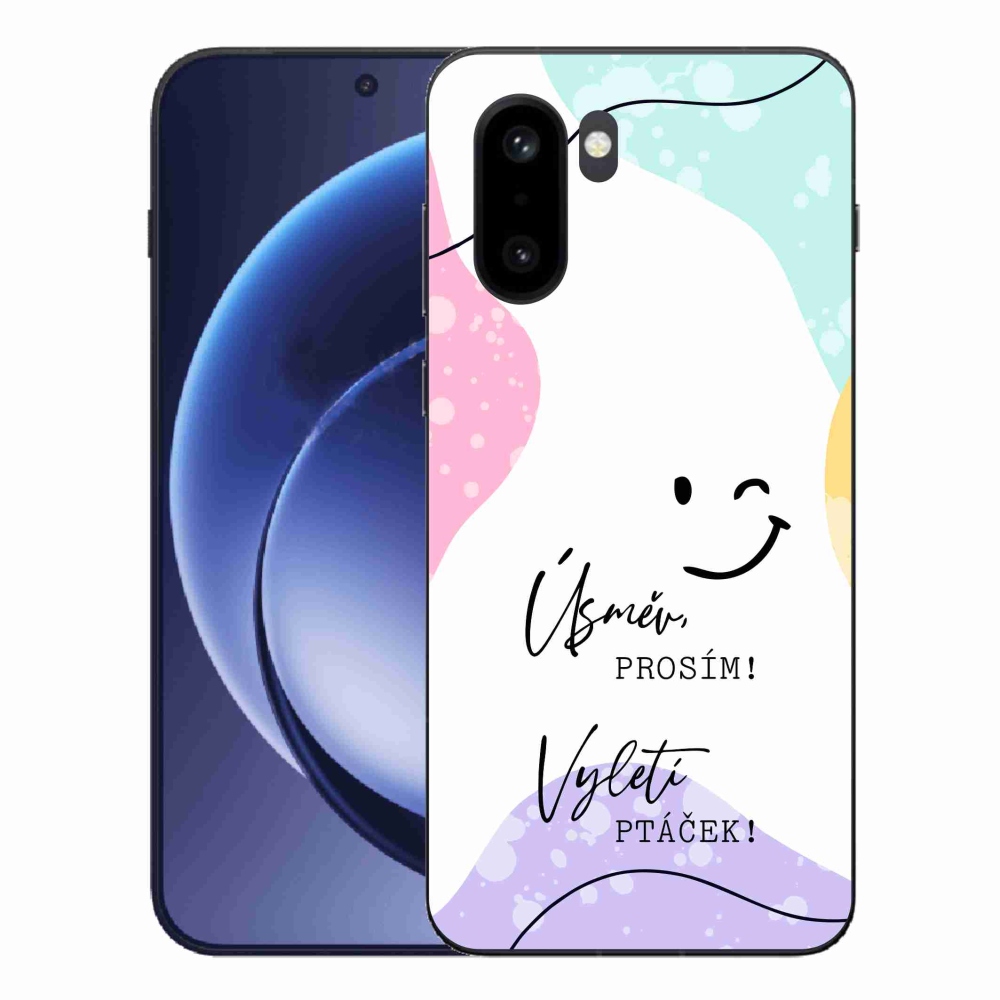 Gelový kryt mmCase na One Plus 15R - vtipný text 4 bílé pozadí