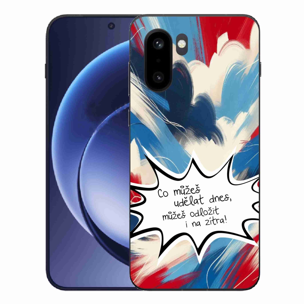 Gelový kryt mmCase na One Plus 15R - vtipný text 9 bílé pozadí