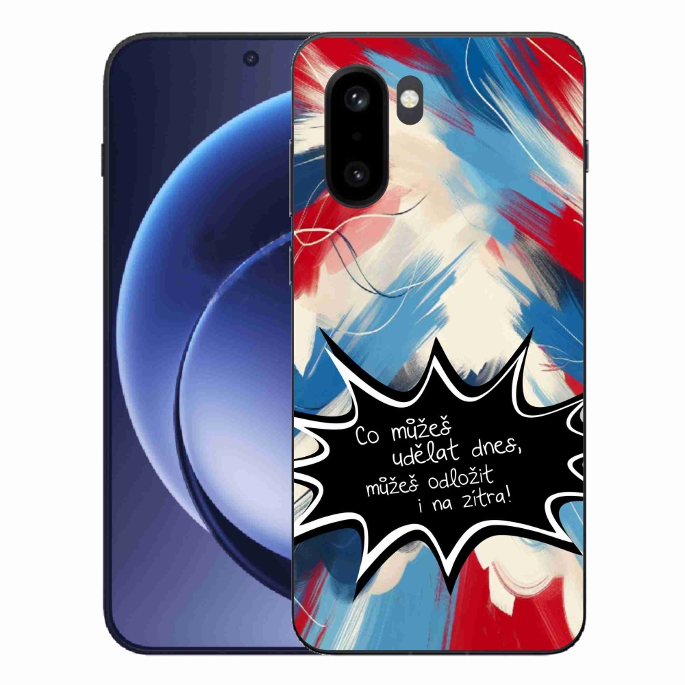 Gelový kryt mmCase na One Plus 15R - vtipný text 9 černé pozadí